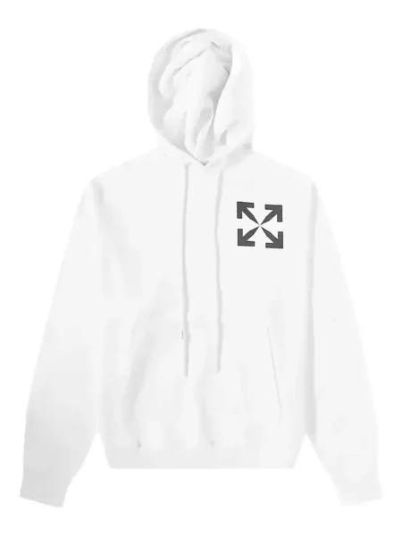 Hanorac cu glugă Off-white alb