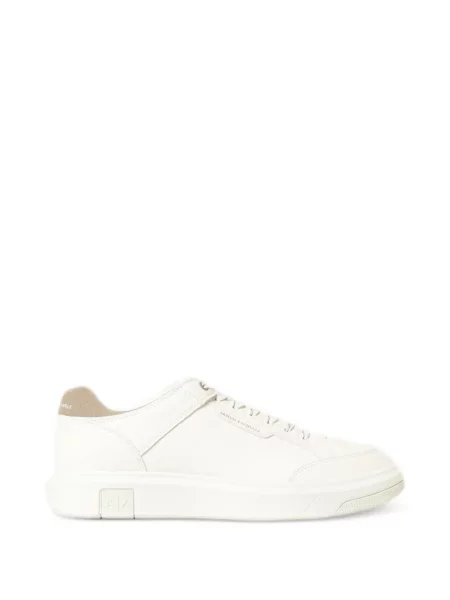 Sneakerși Emporio Armani cu șireturi din dantelă