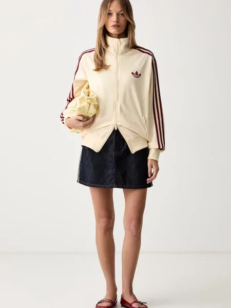 Adidas Originals mikina na dámska Firebird žltá