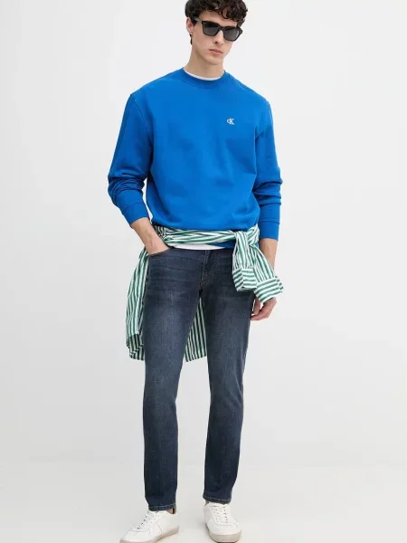 Calvin Klein Jeans mikina pánska modrá