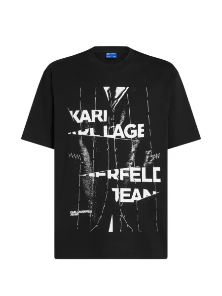 Tricou Karl Lagerfeld Jeans negru