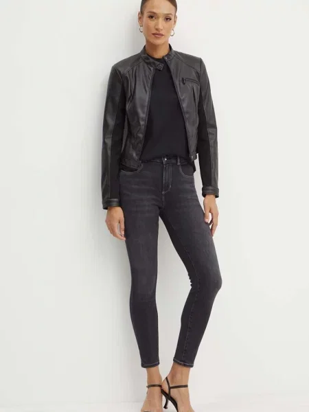GUESS Geacă de primăvară-toamnă NEW FIAMMETTA' negru