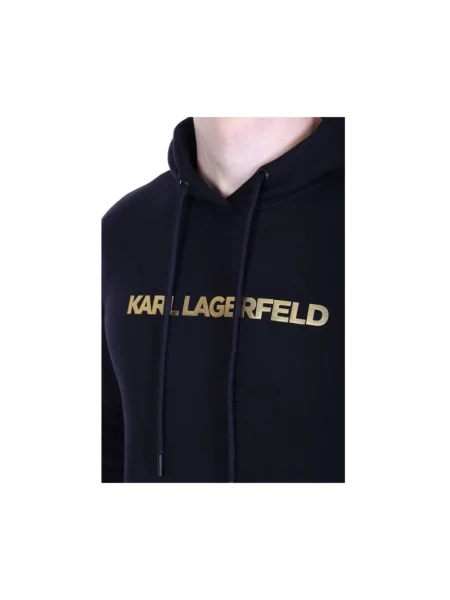 Bluza z kapturem Karl Lagerfeld czarna