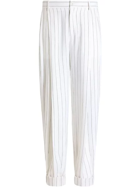 Pantaloni Dolce & Gabbana cu dungi alb