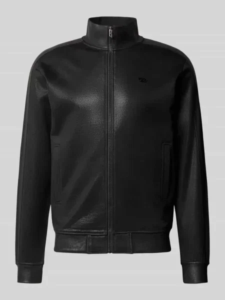 Bomberka z detal z logo model S-GLOSSY' Diesel czarna