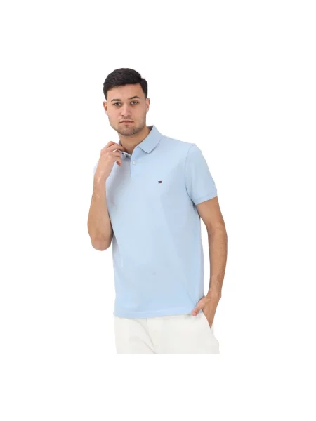 Tommy Hilfiger Polo Błękitny niebieska