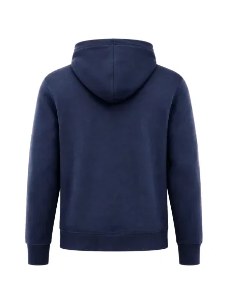 Hanorac cu glugă Armani Exchange cu glugă stretch albastru