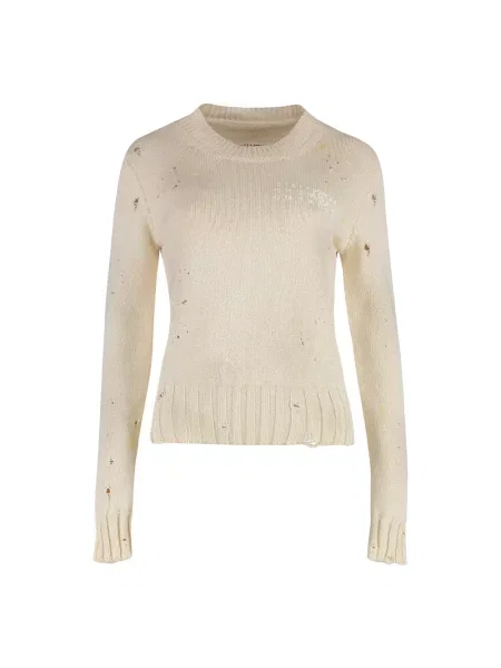 Sweter Mm6 Maison Margiela beżowy
