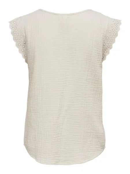 ONLY Tricou THYRA murdar alb