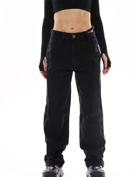 Джинси TUR Квин чорний