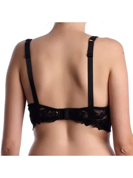 Sutien balconette Lormar negru