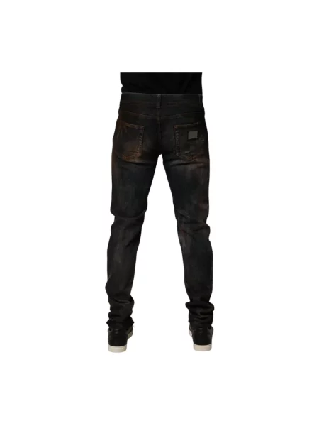 Skinny jeansy skinny Dolce And Gabbana czarne