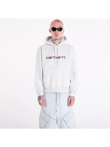 Суитшърт Carhartt WIP Hooded Carhartt Sweat UNISEX Ash Heather/ Cozy Purple S виолетово