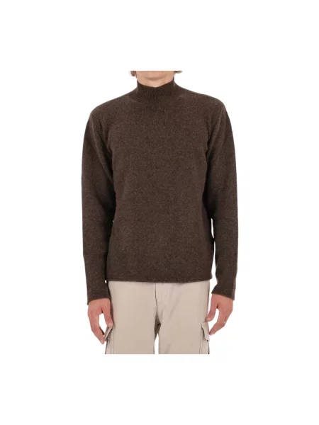 Sweter Roberto Collina wełniany brązowy