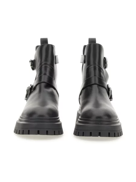 Botki Stuart Weitzman skórzane czarne