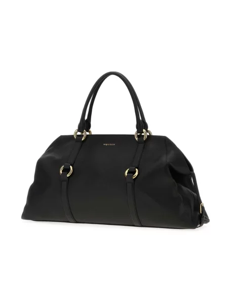 Torebka Alexander Mcqueen skórzana czarna