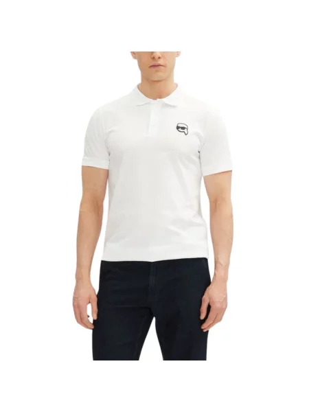 Koszulka polo Karl Lagerfeld biała