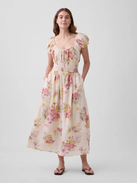 Maxi rochie maxi Gap cu model floral de costum
