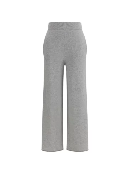 Pantaloni Max Mara din cașmir gri