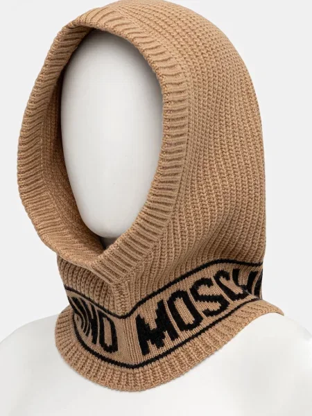Moschino kominiarka wełniana brązowy