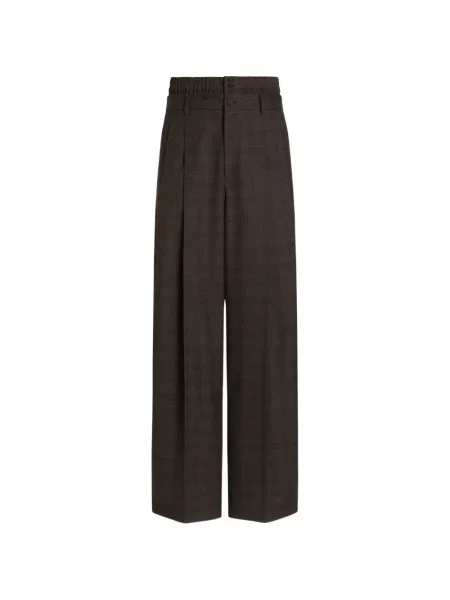 Pantaloni Dolce & Gabbana în carouri maro