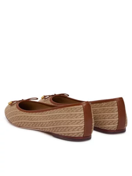 LAUREN RALPH LAUREN Balerinos smėlio