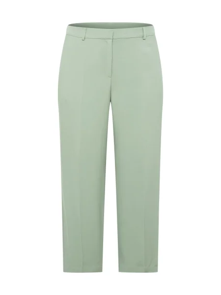 A LOT LESS Pantaloni cu dungă Daliah deschis verde