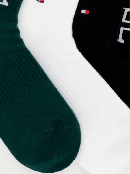 Tommy Hilfiger ponožky pánske s bavlnou zelená