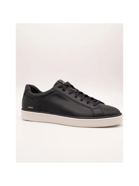 Sneakerși Geox din piele albastru