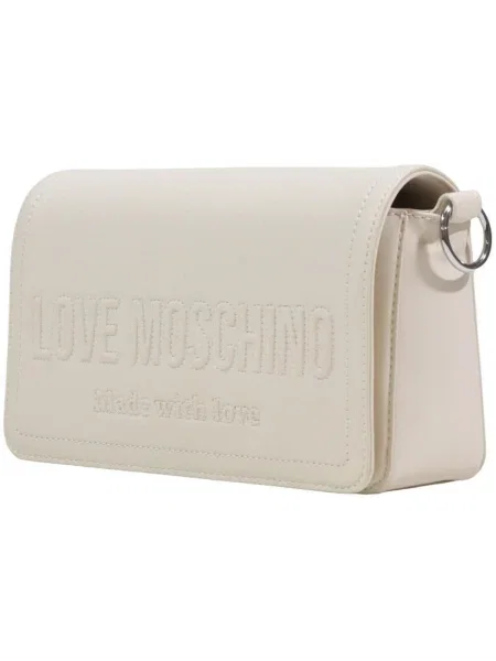 Geantă LOVE MOSCHINO Écru bej