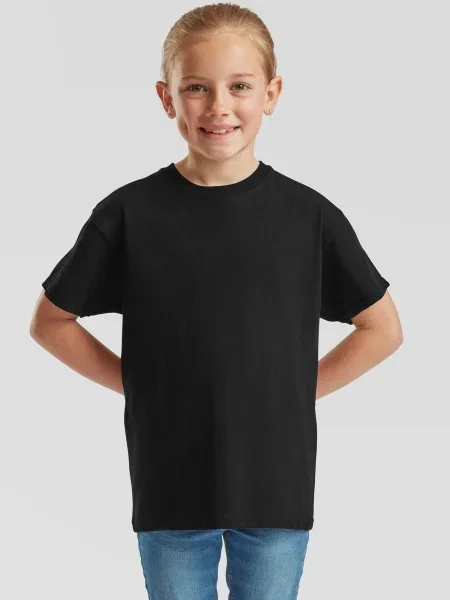 Tricou copii Fruit Of The Loom negru