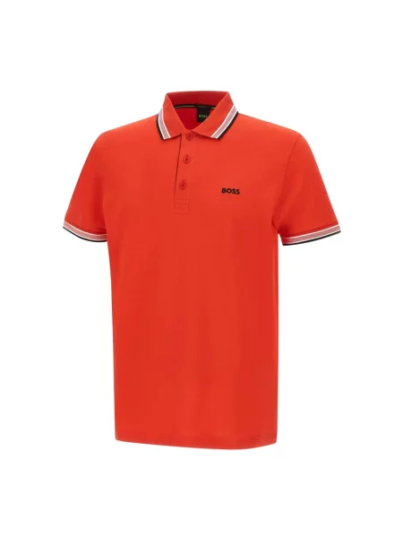 Koszulka polo Boss czerwona