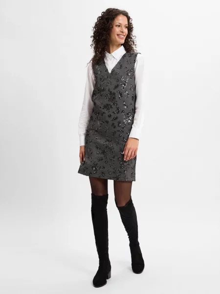 Weekend Max Mara Sukienka Pesaro Kobiety XS szary
