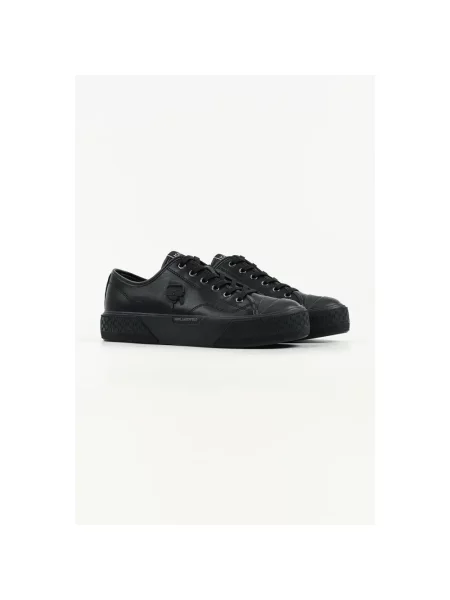 Sneakersy Karl Lagerfeld skórzane czarne