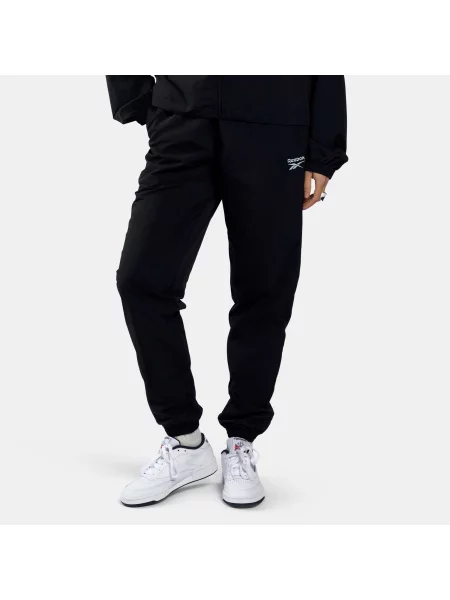 Reebok spodnie dresowe Vectorunisex Night Black/Classic White Size: białe