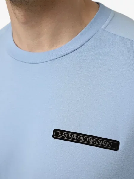 Tričko Ea7 Emporio Armani s autogramem modré