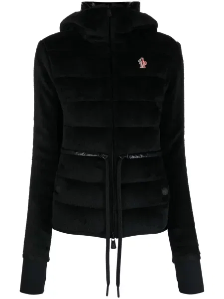 Geacă Moncler Grenoble din fleece cu glugă
