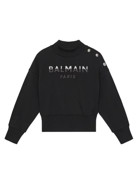 Детский свитшот Balmain черный