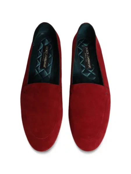 Szarvasbőr loafer Dolce & Gabbana piros
