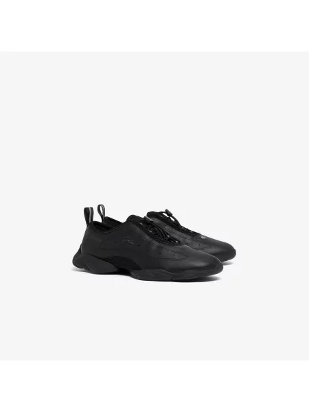 Lacoste Skórzane Sneakersy Tennis Ballerina czarne