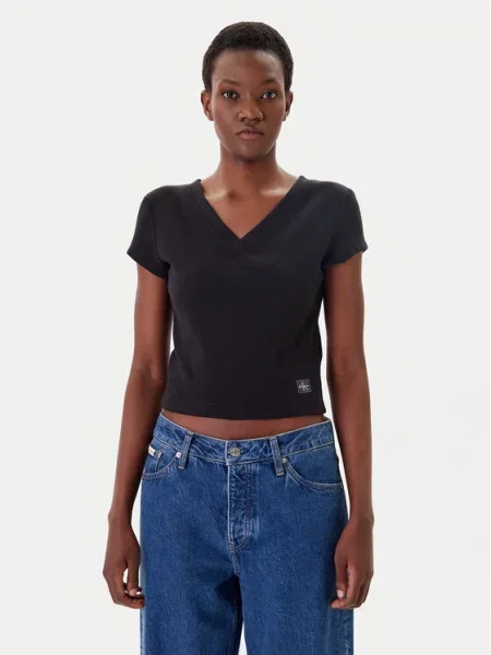 Majica Calvin Klein Jeans črna