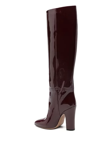 Botine Paris Texas cu toc bloc roșu