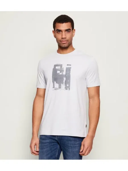 BOSS ORANGE Tricou Te_Imprint gri