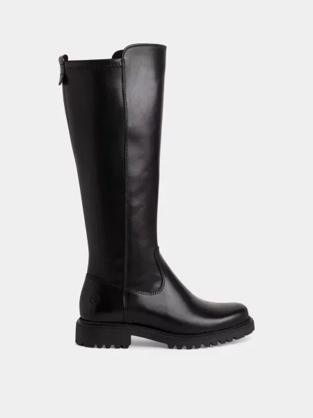 Шкіряні Чоботи Tamaris чорний