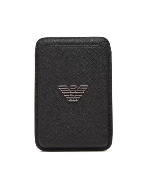 Etui na karty kredytowe Emporio Armani czarny