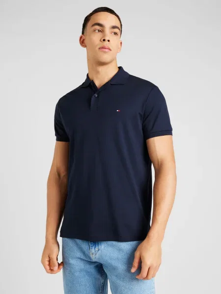 TOMMY HILFIGER Tricou ESSENTIAL bleumarin / roșu alb