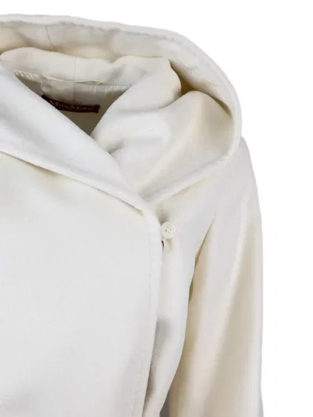 Cu centură palton Max Mara cu glugă