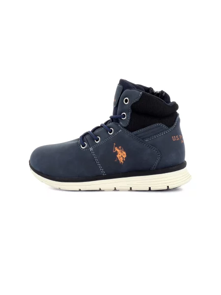 US POLO ASSN. Kozačky Carter noční / oranžová modrá