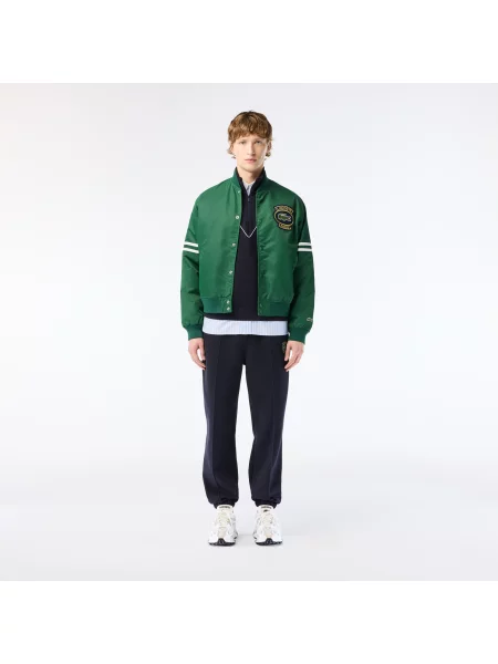 Lacoste Spodnie Dresowe Double-Sided Piqué Jogger granatowe