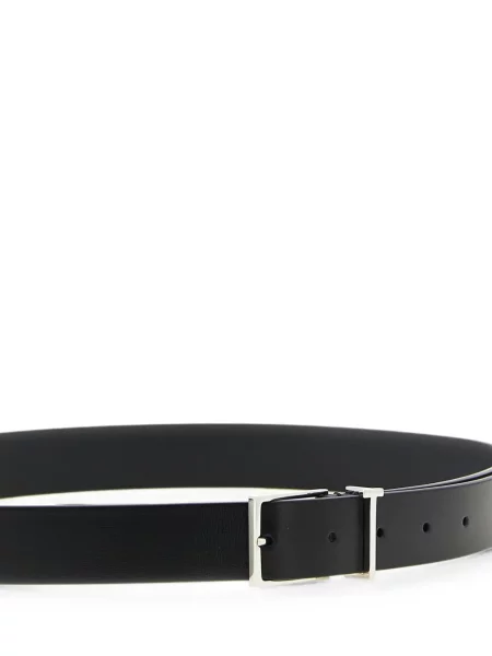 Cu centură curea Tom Ford din piele cu cataramă negru